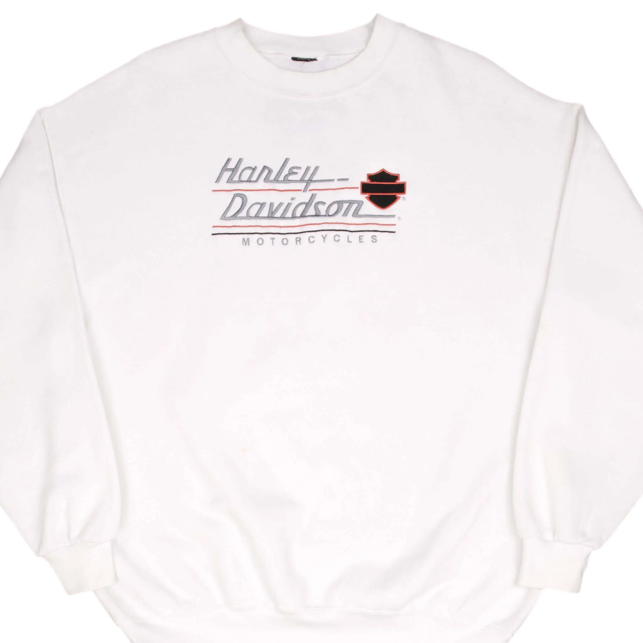 VINTAGE HARLEY DAVIDSON EMBROIDERED 1990S SWEATSHIRT SIZE XL MADE IN USA Skating wear Comfy Wear