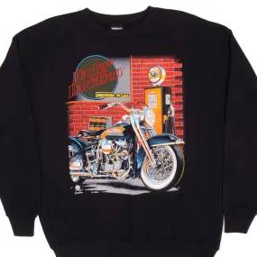 VINTAGE HARLEY DAVIDSON SWEATSHIRT SIZE LARGE 1995 MADE IN USA Weasel like City Mood Wear