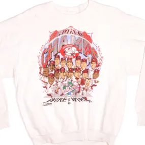 Casual Hoodie VINTAGE MLB CINCINNATI REDS SWEATSHIRT 1990 SIZE LARGE MADE IN USA