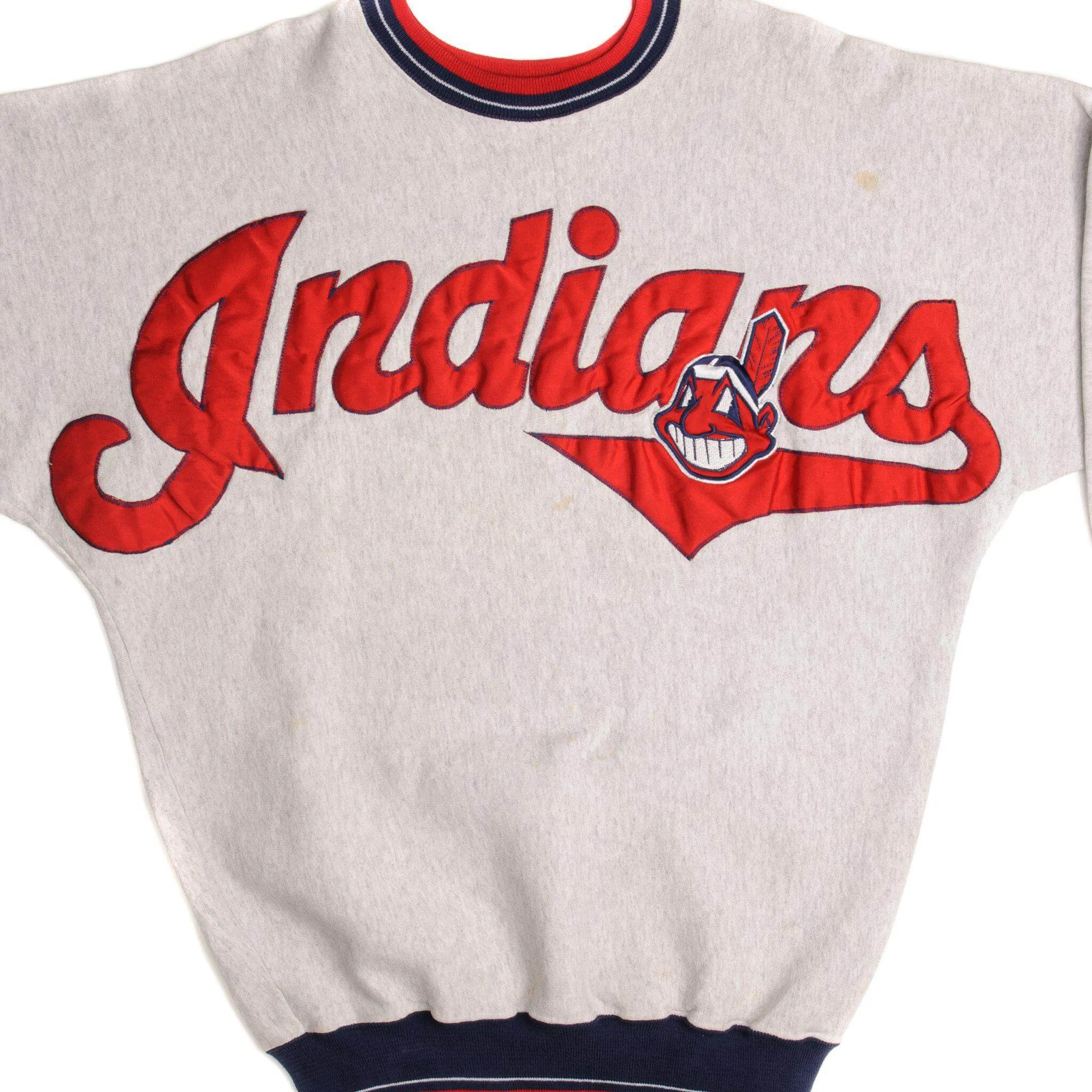 VINTAGE MLB CLEVELAND INDIANS SWEATSHIRT SIZE LARGE MADE IN USA Classic Sporty