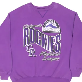 VINTAGE MLB COLORADO ROCKIES 1993 SWEATSHIRT LARGE MADE IN USA Street Casual