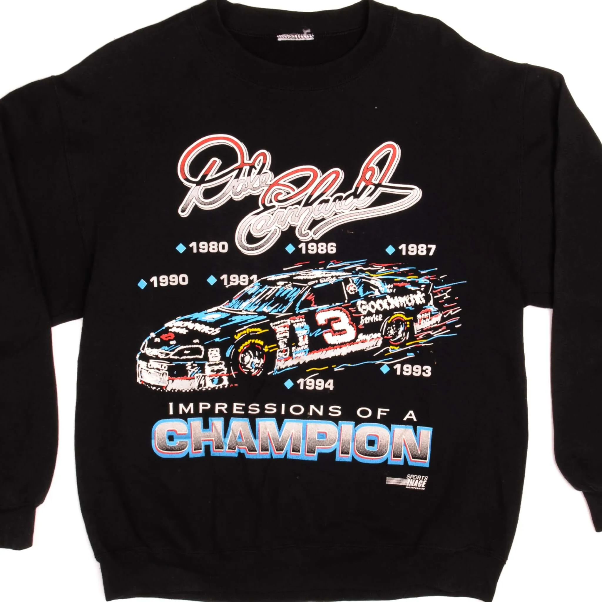 Weekend Chic VINTAGE NASCAR DALE EARNHARDT SWEATSHIRT 1990s SIZE LARGE