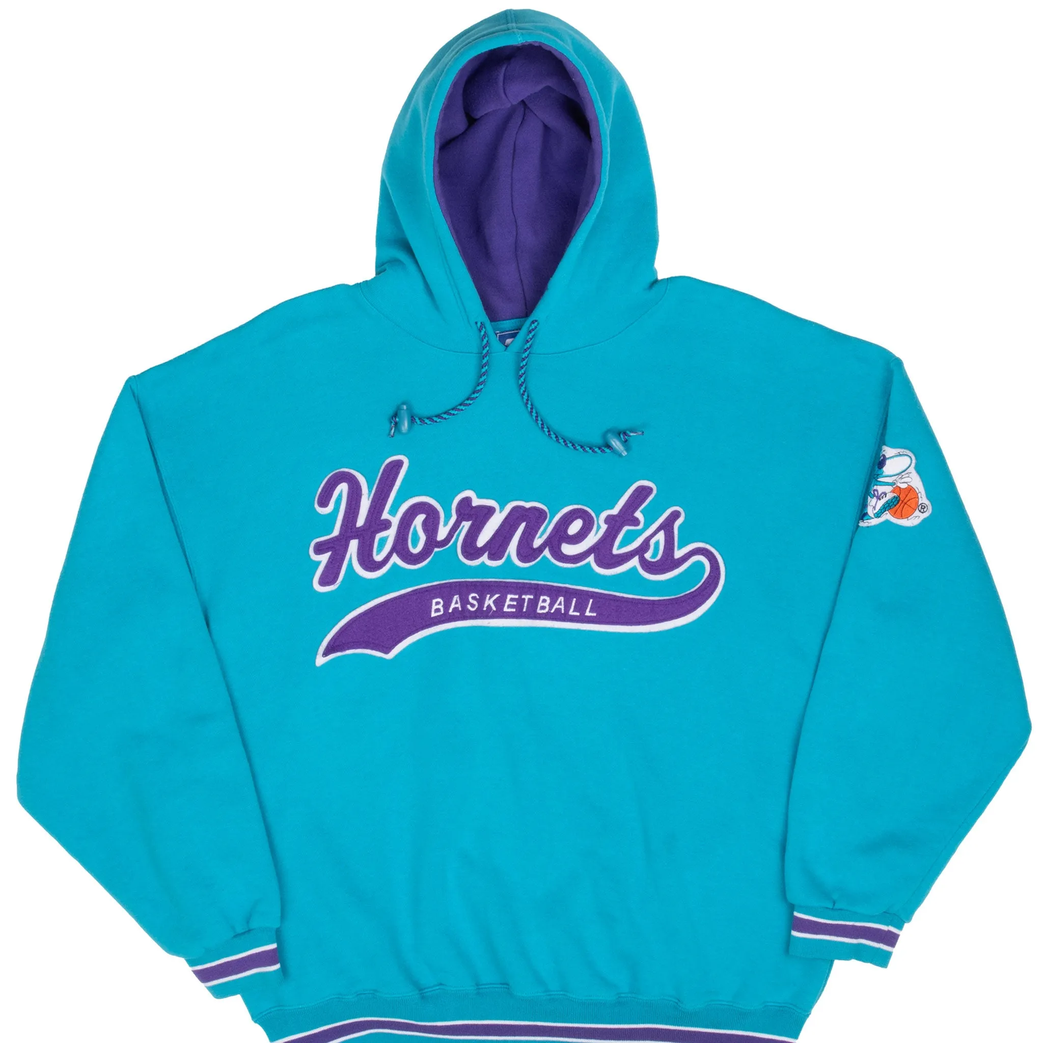 performance test VINTAGE NBA CHARLOTTE HORNETS STARTER HOODIE SWEATSHIRT 1990S LARGE
