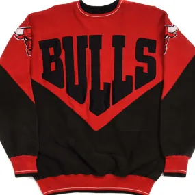 VINTAGE NBA CHICAGO BULLS SWEATSHIRT SIZE LARGE MADE IN USA Outdoor Hoodie Workout Gear