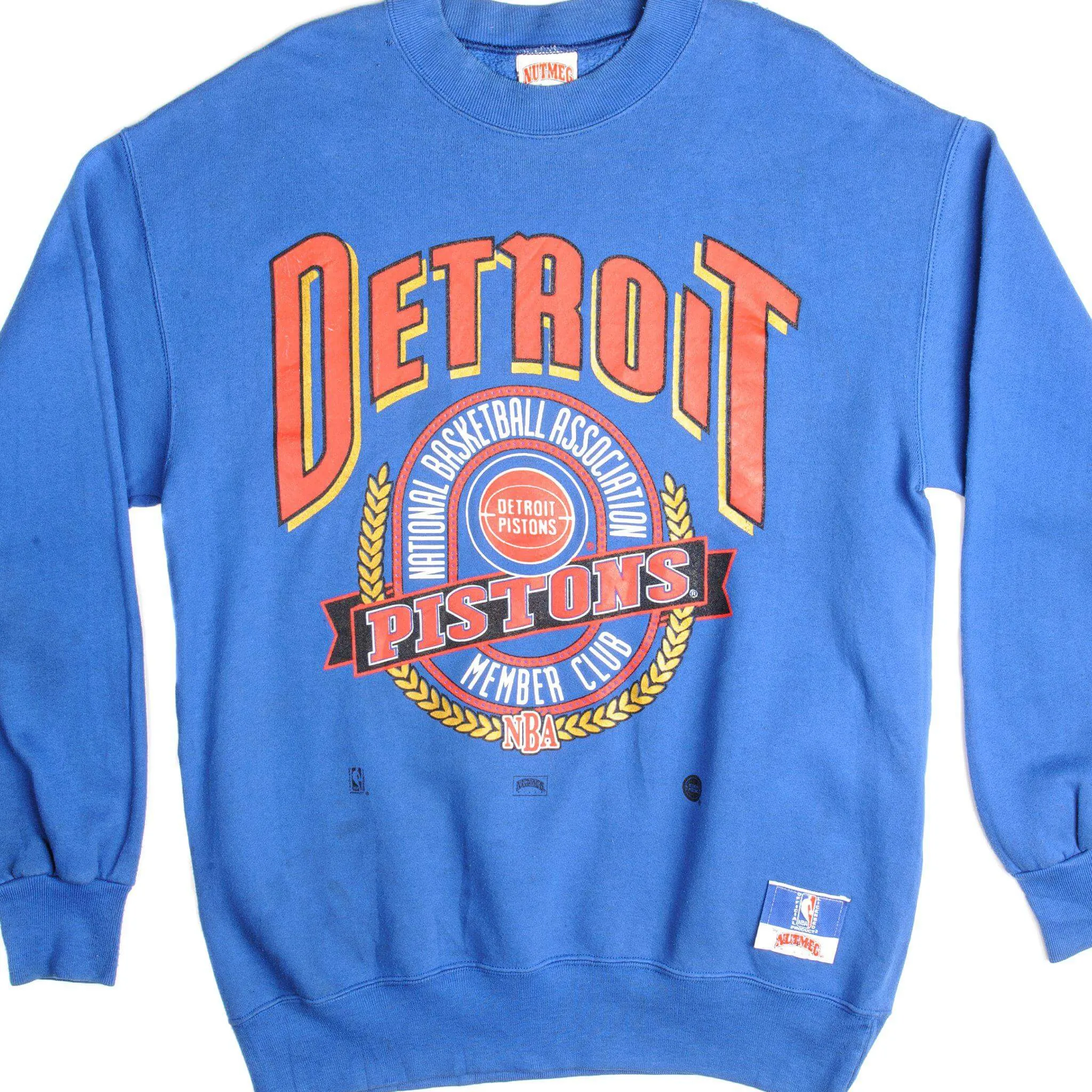 product buckle functionality product yoga friendliness VINTAGE NBA DETROIT PISTONS SWEATSHIRT SIZE LARGE MADE IN USA