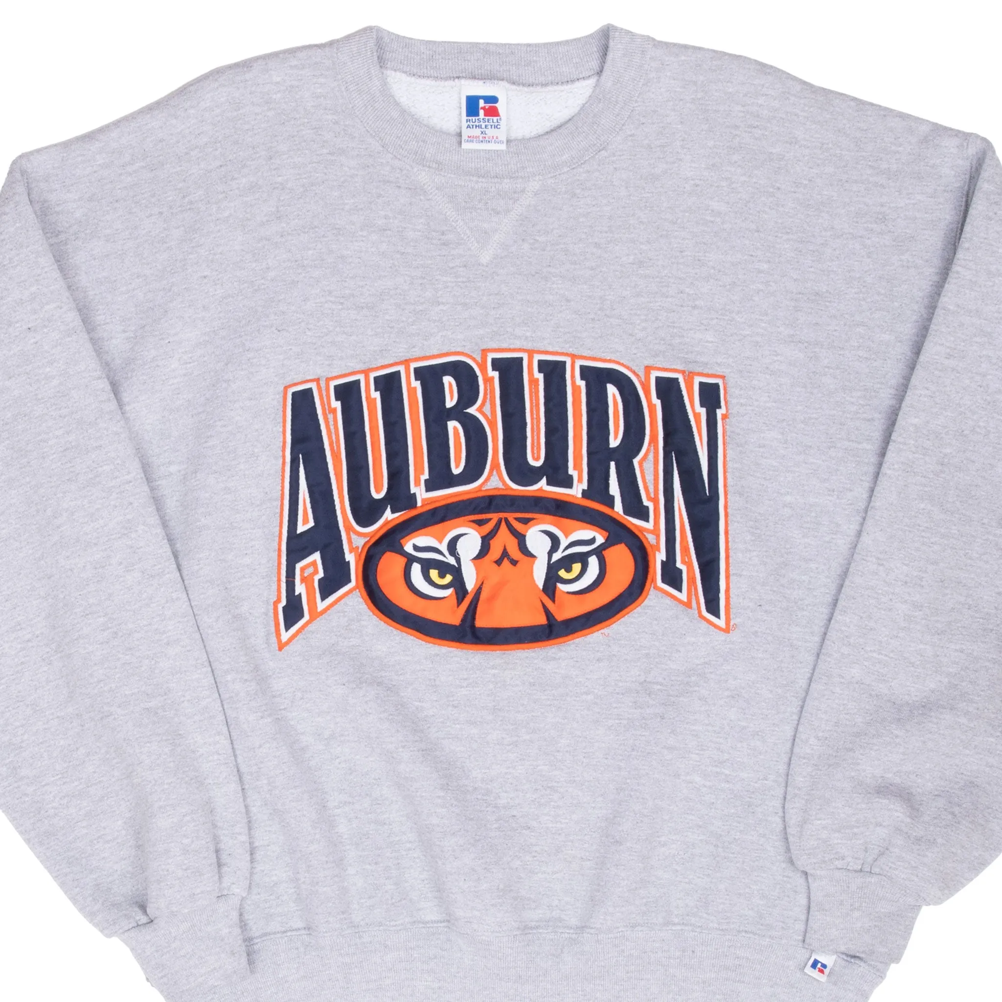 VINTAGE NCAA AUBURN TIGERS RUSSEL ATHLETICS SWEATSHIRT 1990S XL MADE IN USA product camping suitability Daily Use