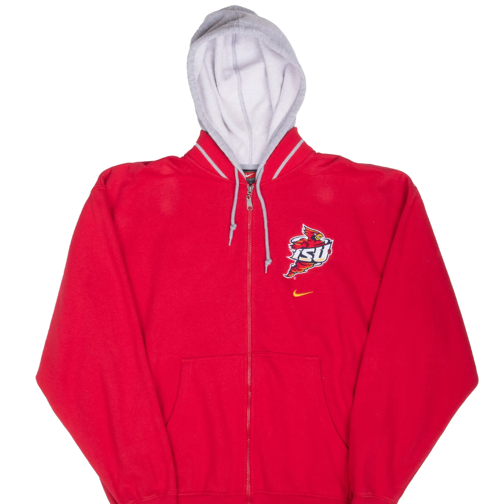 VINTAGE NCAA NIKE IOWA STATE UNIVERSITY ISU FULL ZIP HOODIE 1990S LARGE Smart Fashion
