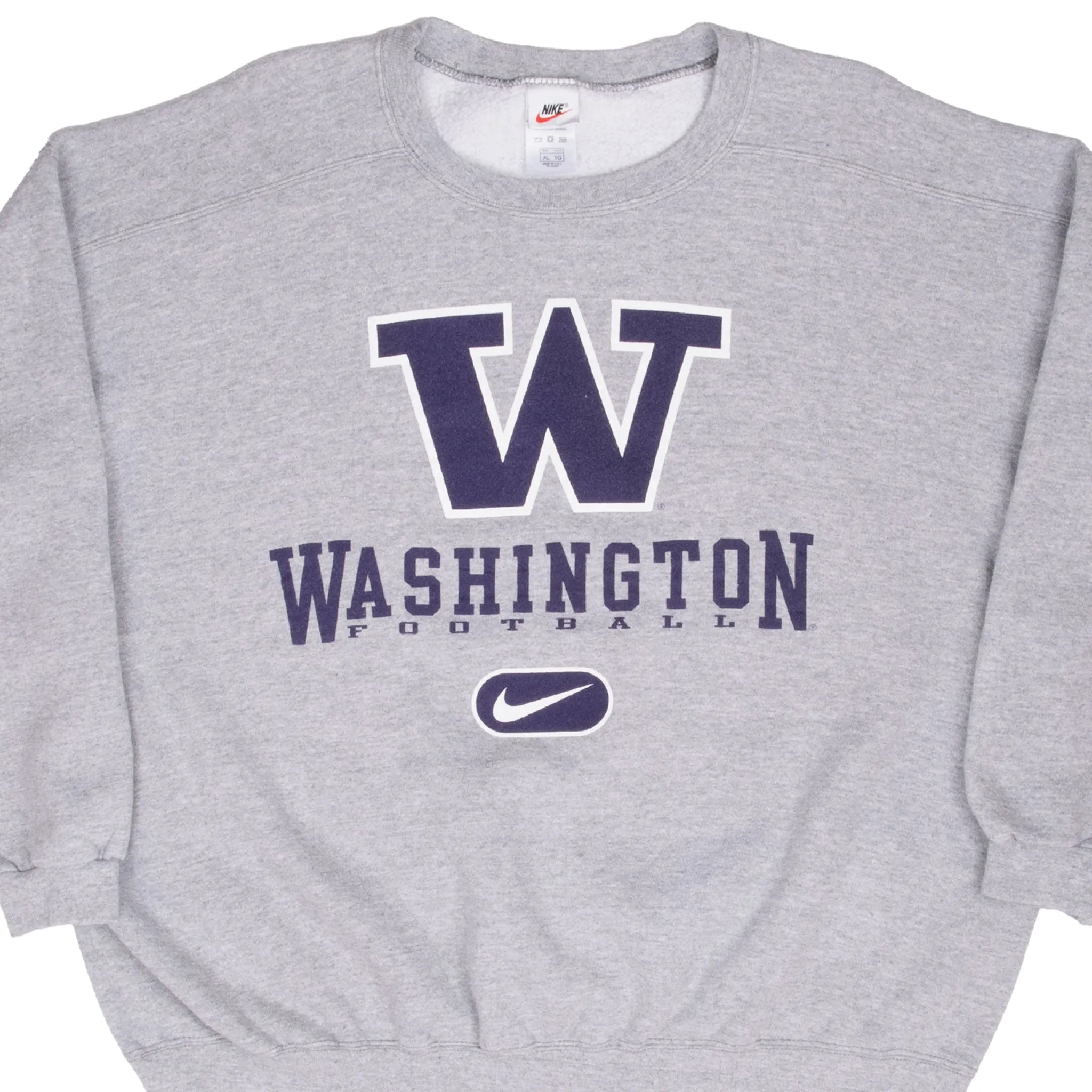 product stain resistant convenience VINTAGE NCAA NIKE WASHINGTON FOOTBALL SWEATSHIRT 1990S XL MADE IN USA