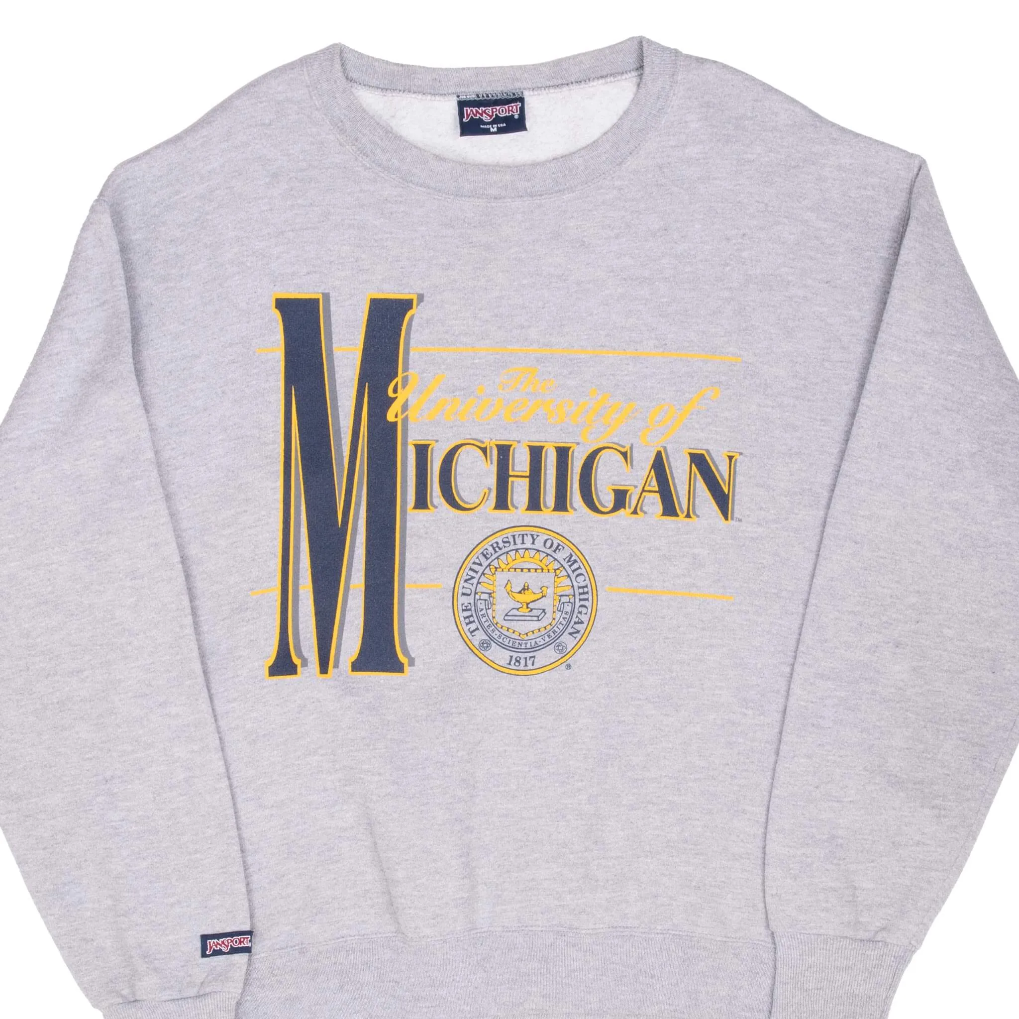 Lightweight Comfort VINTAGE NCAA UNIVERSITY OF MICHIGAN 1990S SWEATSHIRT MEDIUM MADE IN USA