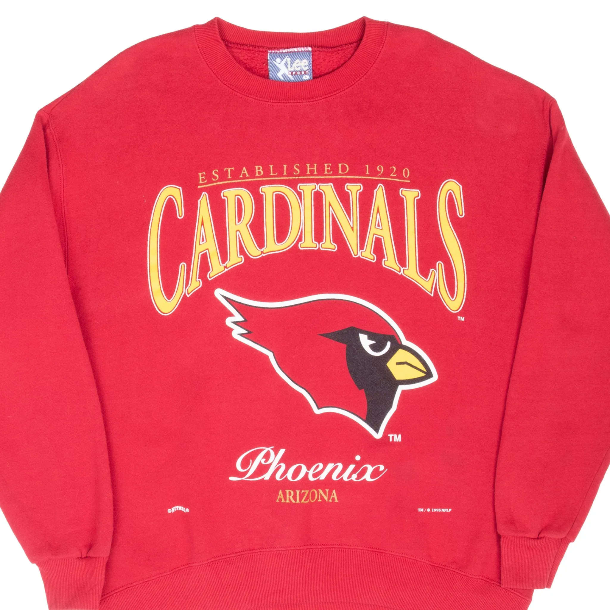 Cozy Protection VINTAGE NFL ARIZONA CARDINALS PHOENIX SWEATSHIRT 1995 LARGE MADE IN USA