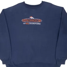 VINTAGE NFL DENVER BRONCOS 1997 CHAMPIONS SWEATSHIRT XL All Season Wear