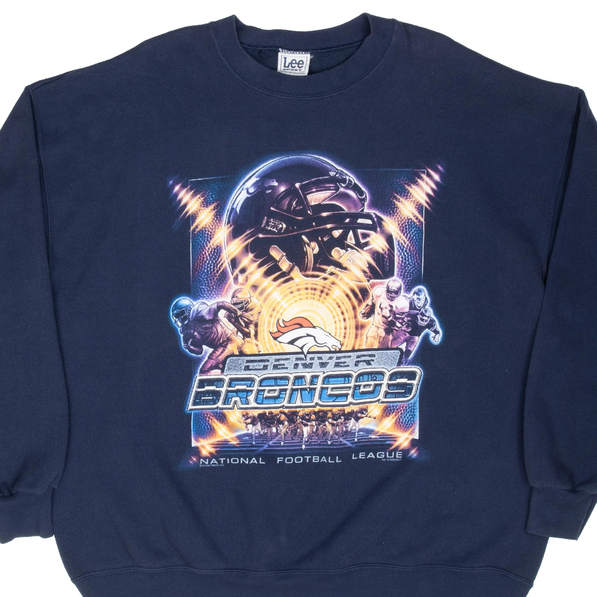 VINTAGE NFL DENVER BRONCOS 2000 SWEATSHIRT 2XL Cozy pieces Odor Free
