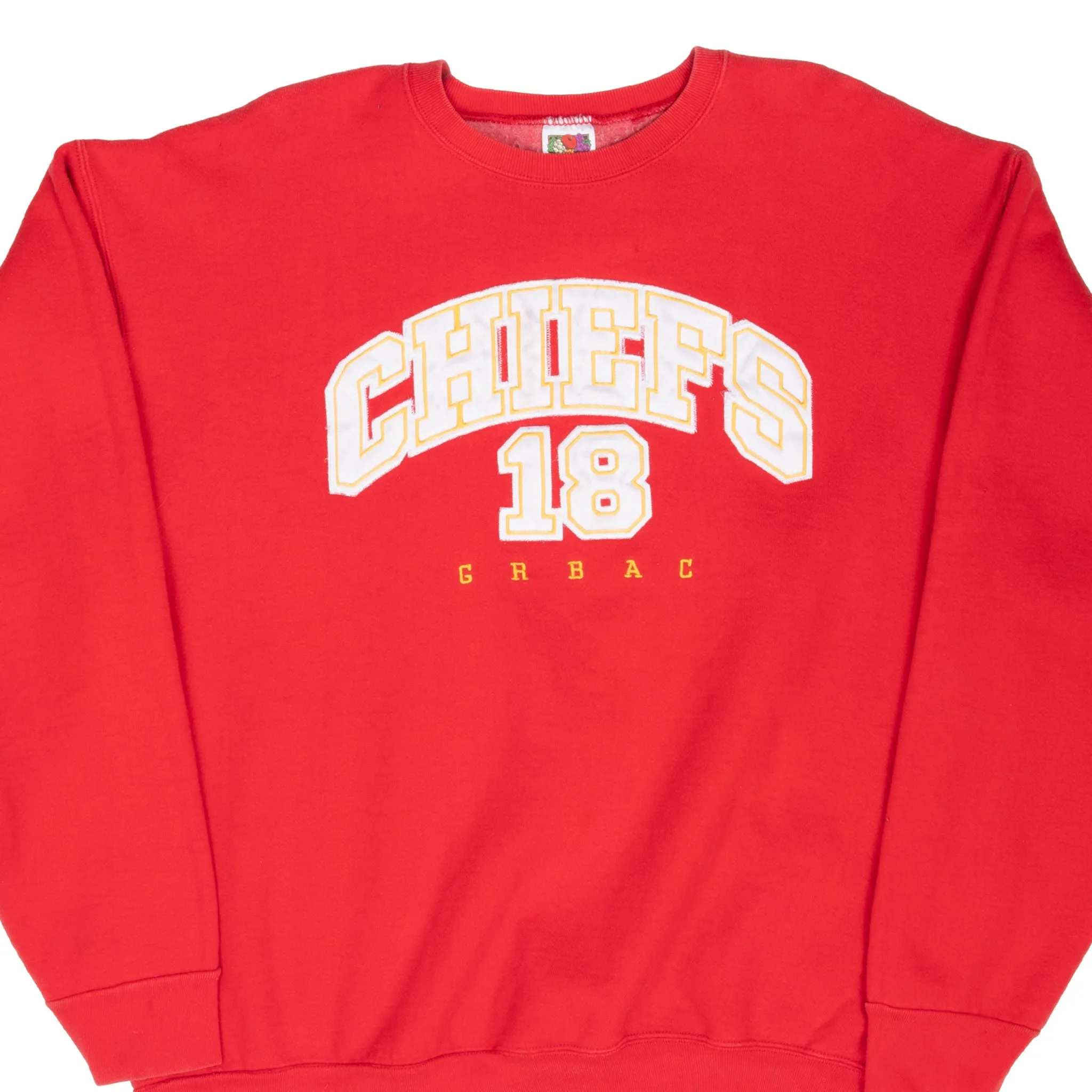 VINTAGE NFL KANSAS CITY CHIEFS ELVIS GRBAC 1990S SWEATSHIRT XL product mass produced efficiency product hook practicality