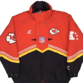 VINTAGE NFL KANSAS CITY CHIEFS PROLINE HEAVY JACKET 1990S SIZE XL Stretch Comfort Diary