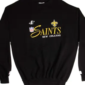 fit for home Casual Wear VINTAGE NFL NEW ORLEANS SAINTS SWEATSHIRT SIZE MEDIUM MADE IN USA DEADSTOCK