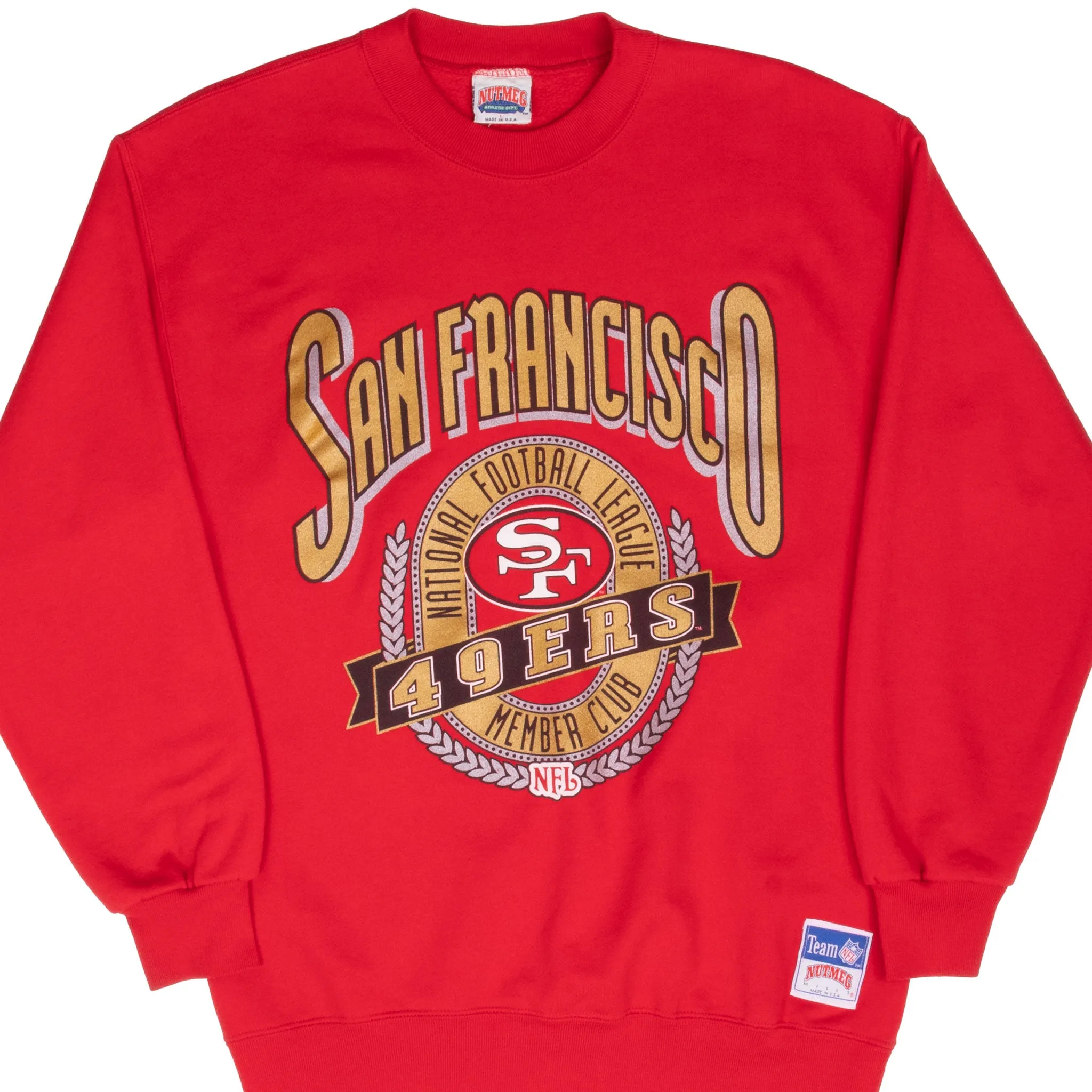 VINTAGE NFL SAN FRANCISCO 49ERS 1990S SWEATSHIRT LARGE MADE IN USA Chilly Day Outfit Comfortable