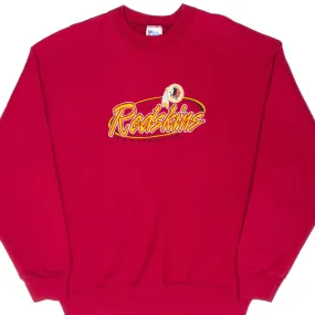 couple wear color trend VINTAGE NFL WASHINGTON REDSKINS EMBROIDERED SWEATSHIRT 1990S XL MADE IN USA