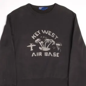 absorbent Bright Hue VINTAGE POLO RALPH LAUREN KEY WEST AIR BASE SWEATSHIRT SIZE MEDIUM 1990S MADE IN USA