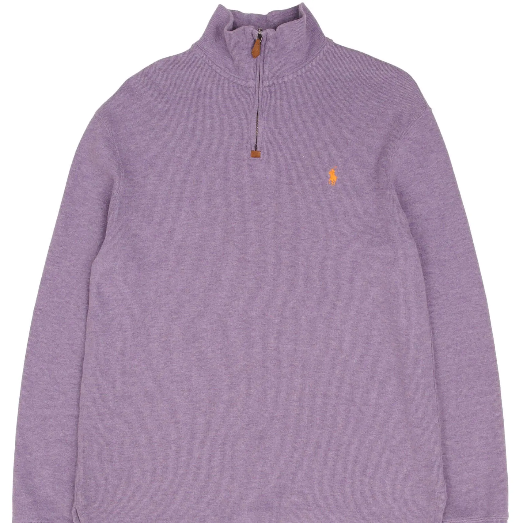 VINTAGE POLO RALPH LAUREN MAUVE QUARTER 1/4 ZIP SWEATER 1990S SIZE MEDIUM Chic Comfort Lounge Style