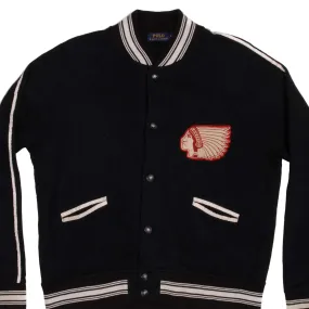 VINTAGE POLO RALPH LAUREN VARSITY INDIAN CHIEF JACKET SIZE XL Spread Light Reflective