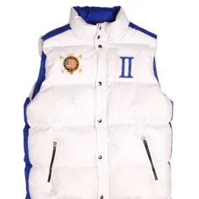 VINTAGE POLO RALPH LAUREN VEST DOWN PUFFER JACKET WHITE LARGE Utility shopping spree