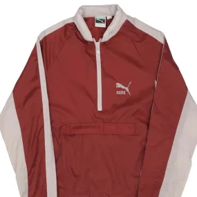 VINTAGE PUMA PULLOVER WINDBREAKER JACKET 1980S SIZE SMALL Ventilated Back