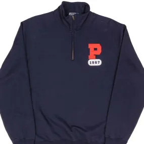 Minimalist Look Effortless Look VINTAGE RALPH LAUREN P 1967 QUARTER ZIP SWEATSHIRT SIZE LARGE 1990S