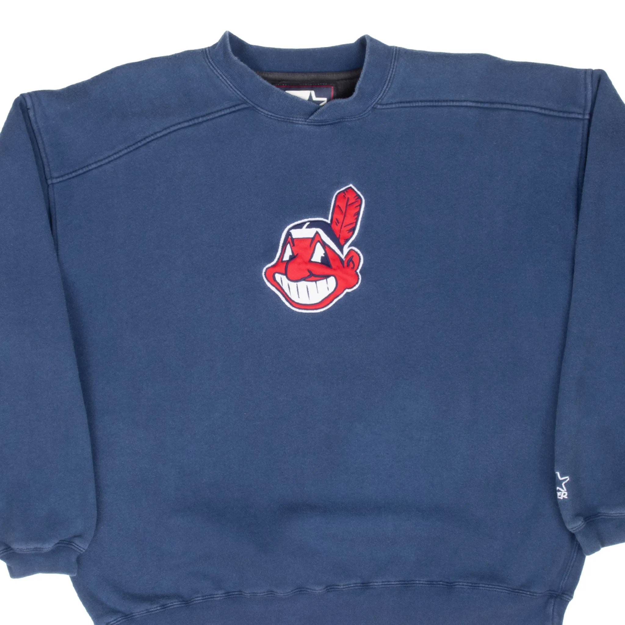 Urban Trend Weekend Casual VINTAGE STARTER MLB CLEVELAND INDIANS 1990S SWEATSHIRT LARGE