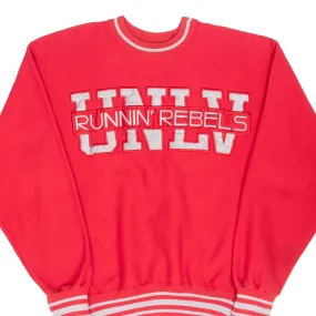 VINTAGE UNLV LAS VEGAS RUNNING REBELS RED SWEATSHIRT 1990S LARGE MADE IN USA product packaging Trend Focus