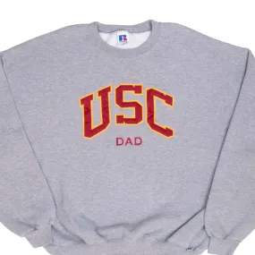 perfect for anniversaries Bold Print VINTAGE USC DAD RUSSELL ATHLETIC GREY CREWNECK SWEATSHIRT 1990S 2XL