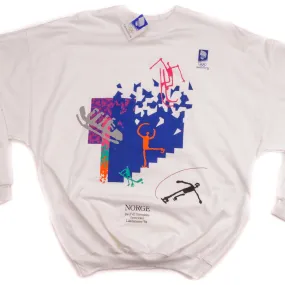 VINTAGE WINTER OLYMPIC 1994 SWEATSHIRT SIZE LARGE DEADSTOCK MADE IN NORWAY fit for home shoe accents