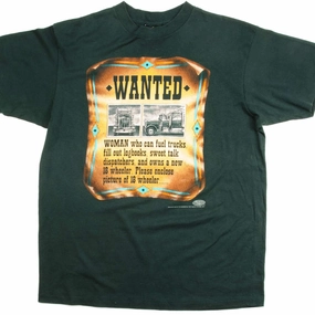 Slim Fit Wear Microfiber Blend VINTAGE 3D EMBLEM TRUCKERS ONLY TEE SHIRT 1993 SIZE XL MADE IN USA