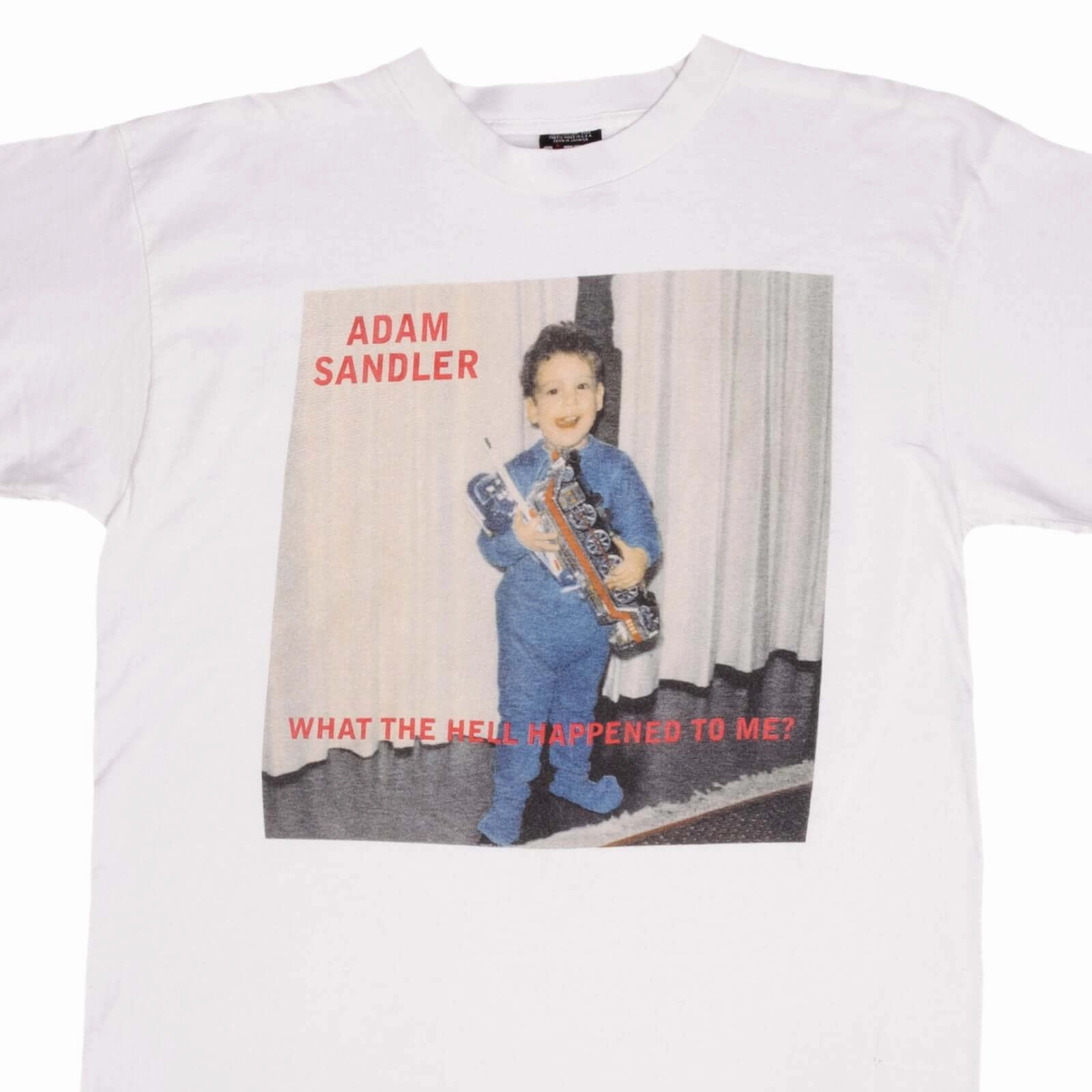 VINTAGE ADAM SANDLER SUMMER TOUR 1996 TEE SHIRT LARGE MADE IN USA Roomy Waist