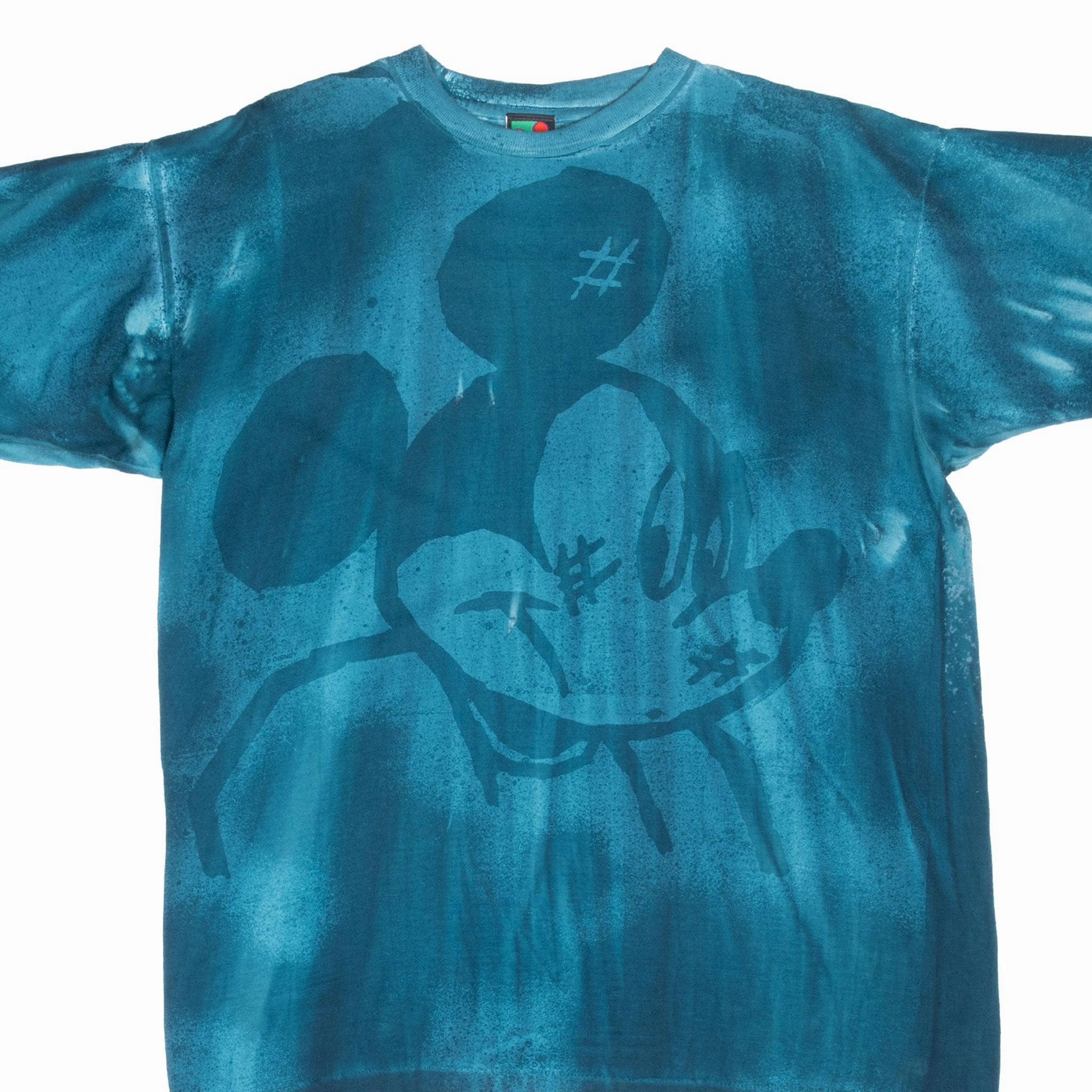 Multi Panel Structure Low carbon footprint VINTAGE ALL OVER PRINT DISNEY MICKEY MOUSE TIE DYE TEE SHIRT 1990S LARGE