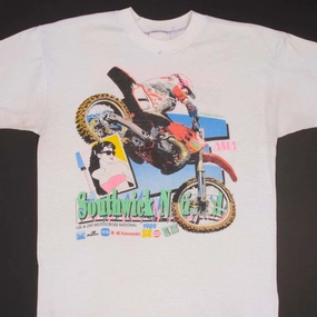 Soft Material coordinate with other items VINTAGE AMA MOTOCROSS SOUTHWICK NATIONAL 1989 TEE SHIRT MEDIUM MADE USA