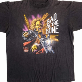 VINTAGE AMERICAN BIKER TEE SHIRT 1992 SIZE XL Water Based Ink Print