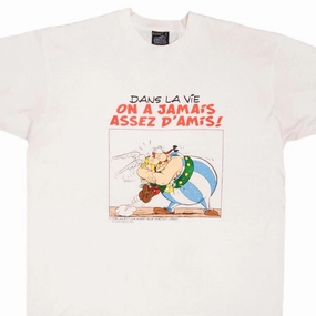 Fresh Vibes VINTAGE ASTERIX & OBELIX ON A JAMAIS ASSEZ D'AMIS TEE SHIRT 1996 SIZE XL