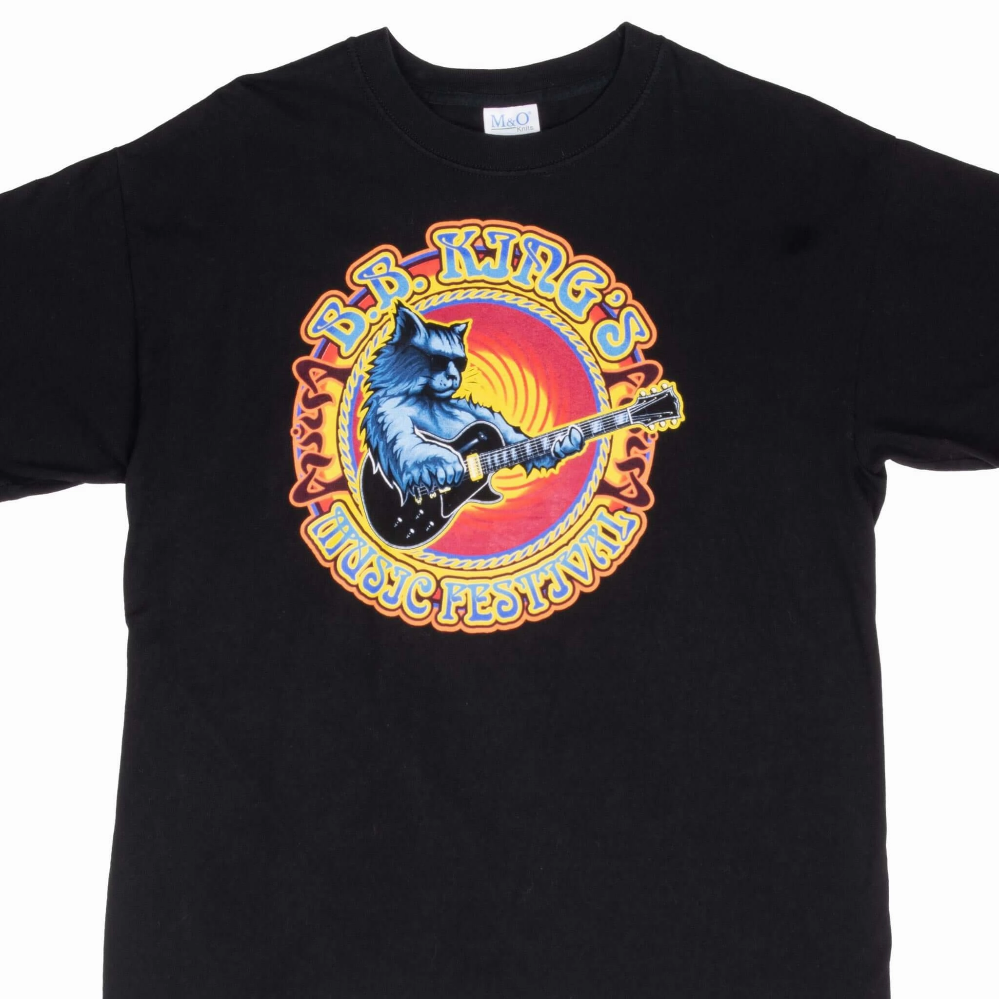 VINTAGE BB KING'S JEFF BECK GALACTIC MOFRO MUSIC FESTIVAL 2003 TEE SHIRT LARGE OdorResistant