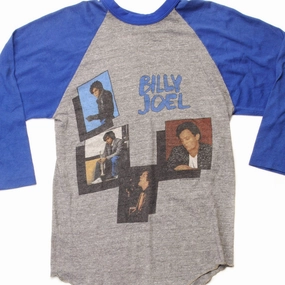 VINTAGE BILLY JOEL RAGLAN TEE SHIRT SIZE XS MADE IN USA SeamFreeShoulders