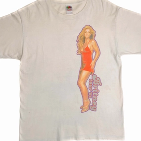 Lace trim VINTAGE BRITNEY SPEARS TOUR TEE SHIRT 2004 SIZE LARGE