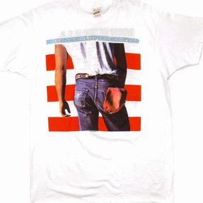 VINTAGE BRUCE SPRINGSTEEN TEE SHIRT SIZE MEDIUM BORN IN USA WORLD TOUR 1980s Smart Casual Look Spring Freshness