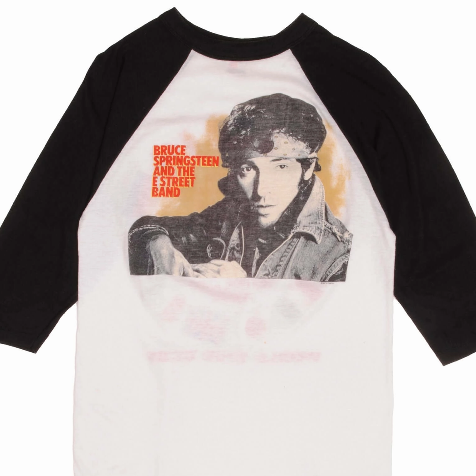 VINTAGE BRUCE SPRINGSTEEN WORLD TOUR 1984 RAGLAN TEE SHIRT SMALL MADE USA Workout Gear Wrinkle Resistant Finish