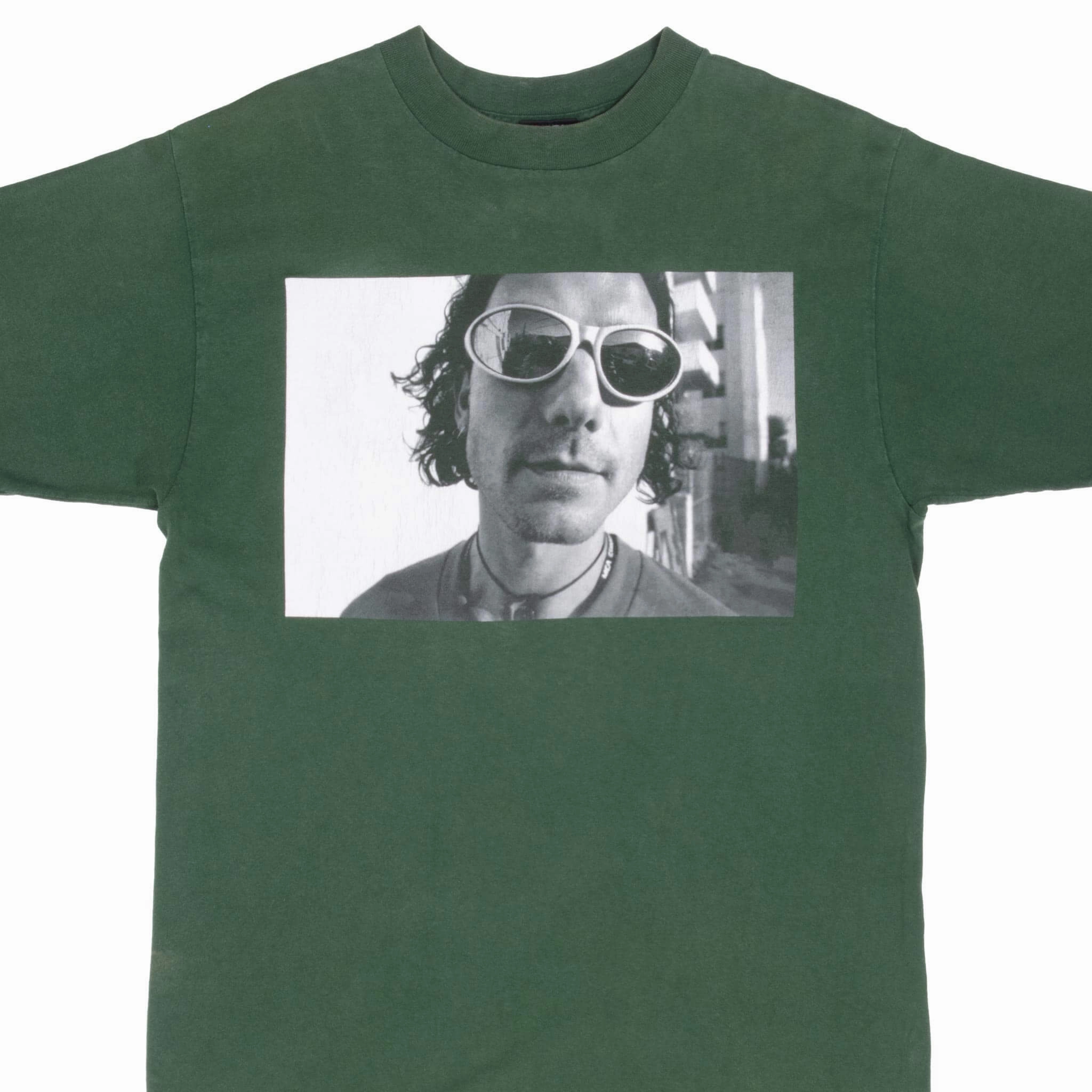 VINTAGE BUSH GALVIN ROSSDALE 1995 GREEN TEE SHIRT LARGE Trendy Comfort Fit