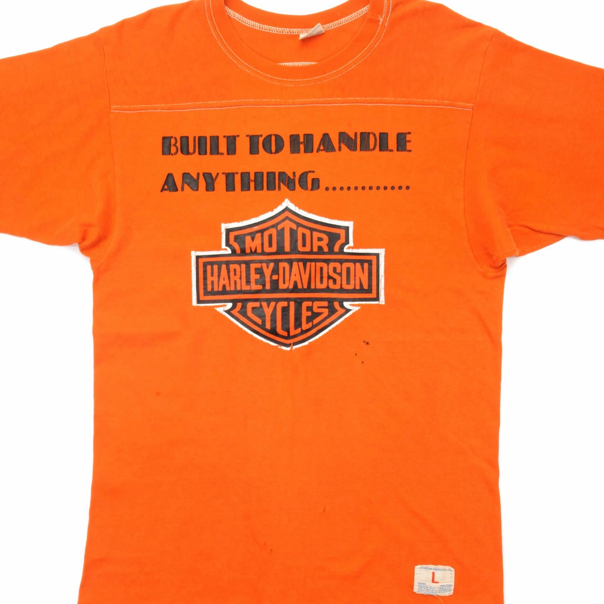 Easy Style Wear VINTAGE CHAMPION HARLEY DAVIDSON TEE SHIRT 1970s SIZE SMALL MADE IN USA