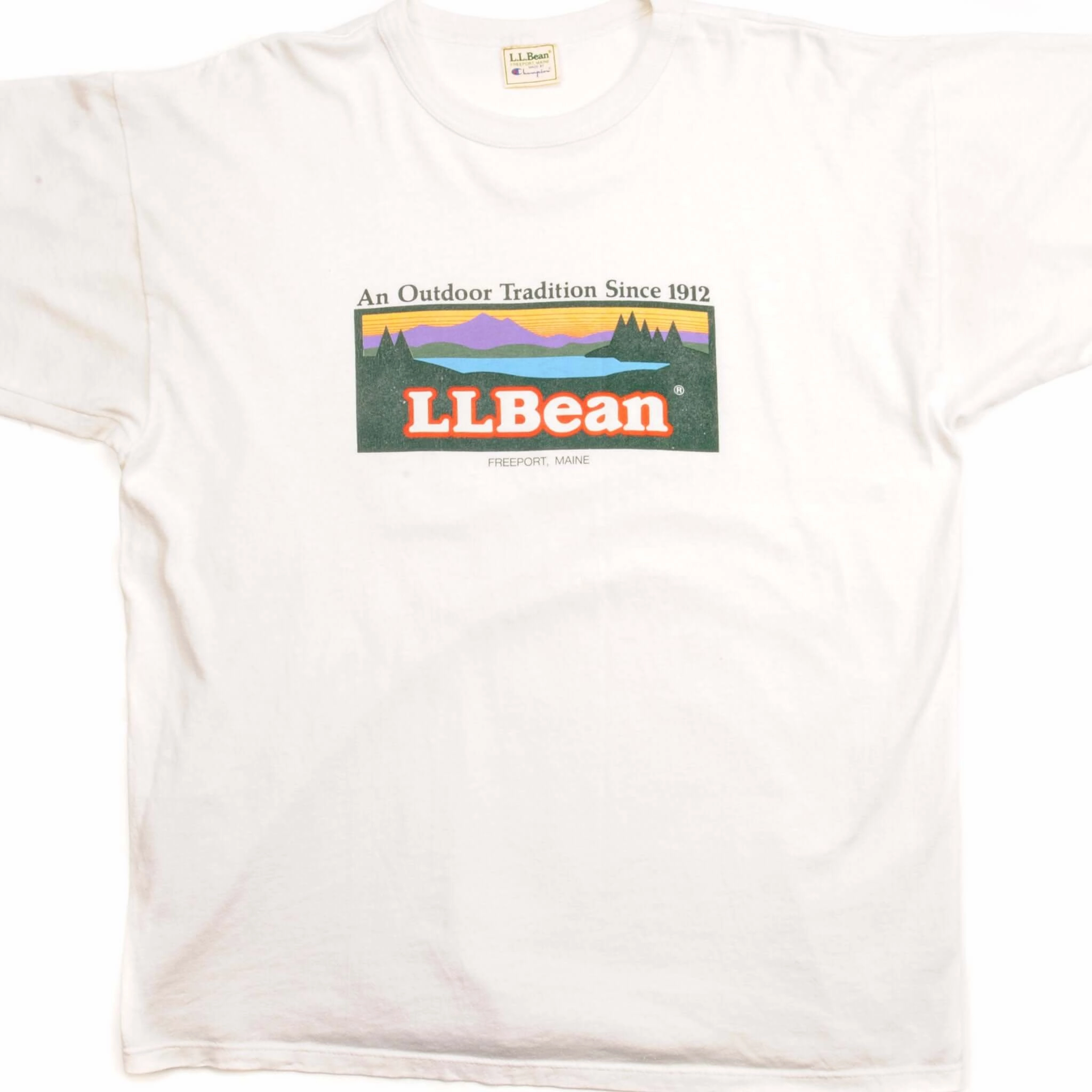 Weekend Wear VINTAGE CHAMPION L.L.BEAN TEE SHIRT SIZE LARGE MADE IN USA