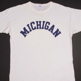 Comfy Wear Fit Breathable Wearable VINTAGE CHAMPION MICHIGAN UNIVERSITY TEE SHIRT 1970s SIZE XL MADE IN USA