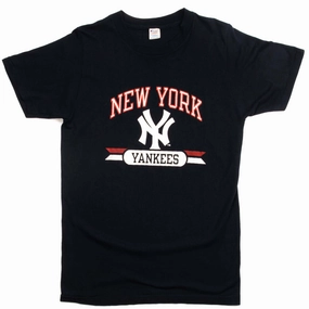 EthicalProduction Recommended VINTAGE CHAMPION MLB NY YANKEES TEE SHIRT 1980S SIZE SMALL MADE IN USA