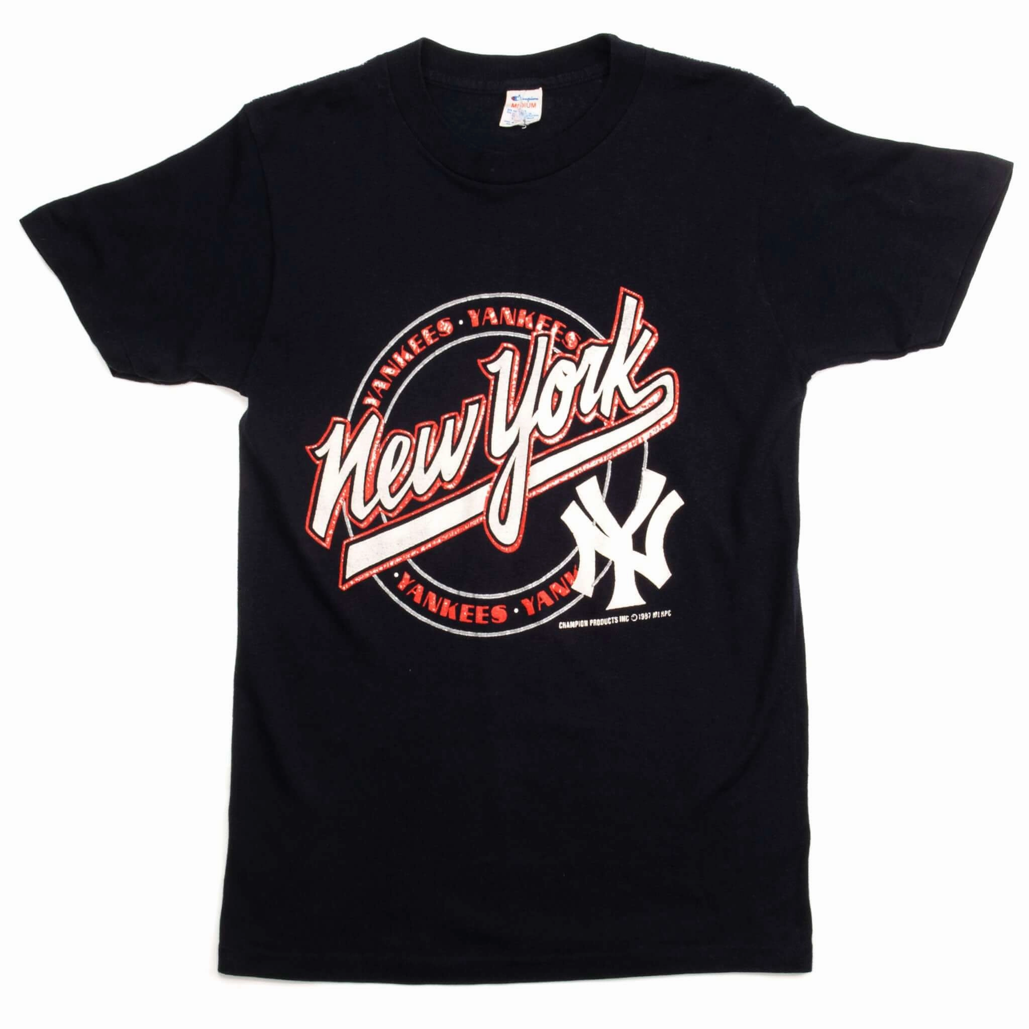 VINTAGE CHAMPION MLB NY YANKEES TEE SHIRT 1987 SIZE SMALL MADE IN USA Casual Choice Wear