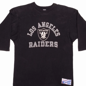 Street Style Trend Trendy All-Day VINTAGE CHAMPION NFL LOS ANGELES RAIDERS TEE SHIRT 1980S MEDIUM MADE IN USA