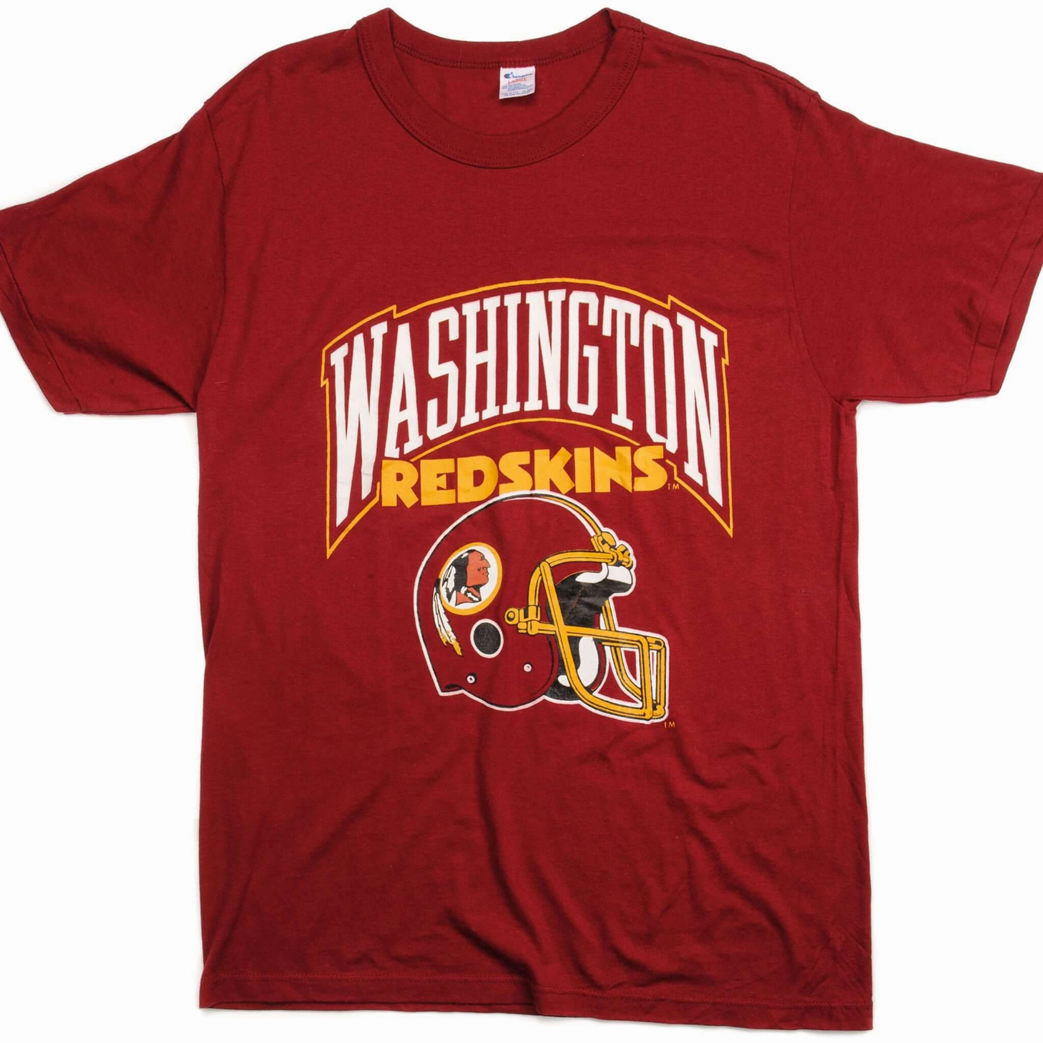 Edgy light layering VINTAGE CHAMPION NFL WASHINGTON REDSKINS TEE SHIRT EARLY 1980S MEDIUM MADE USA